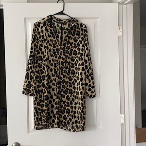 Oversized shirt dress